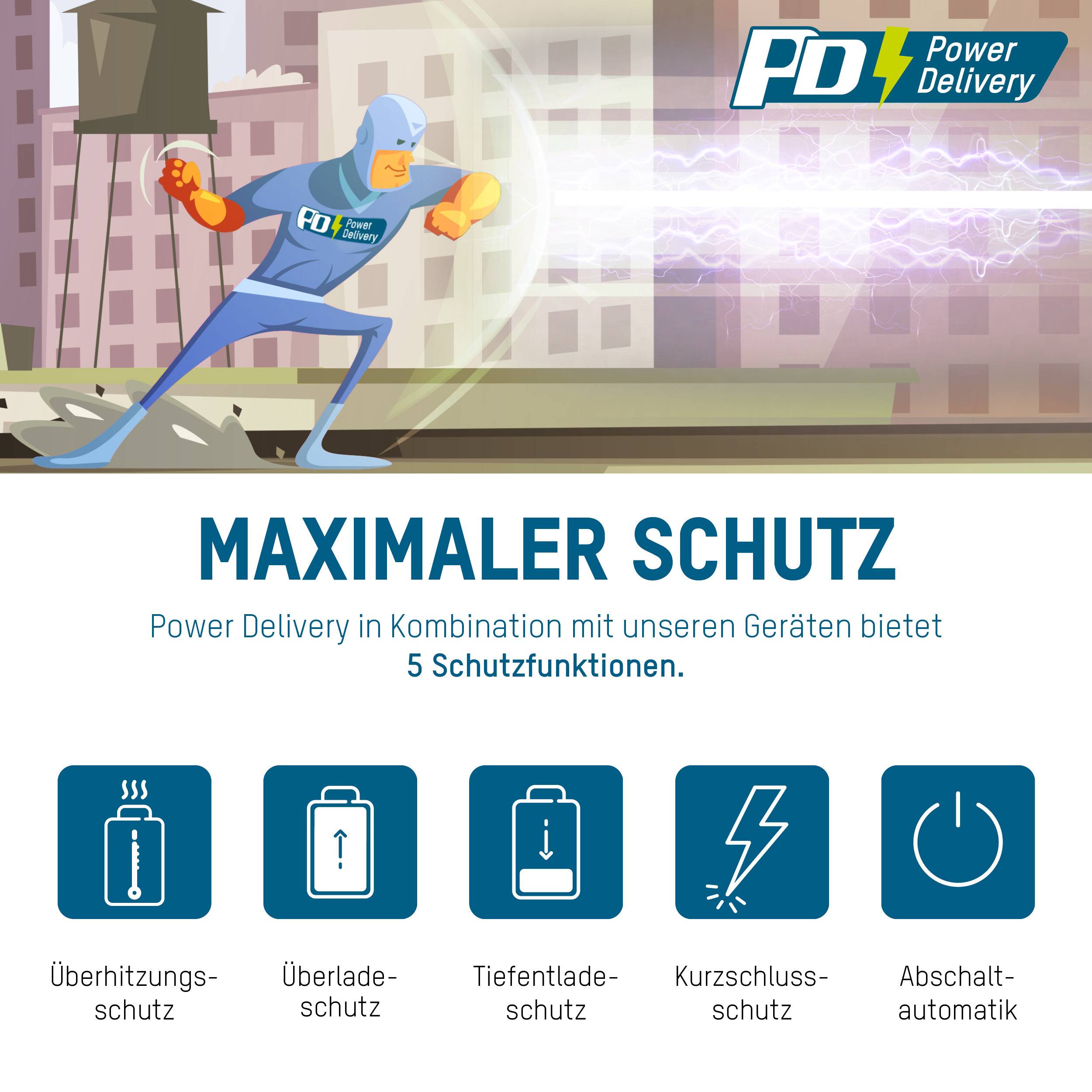 Ansmann Home Charger 254PD USB Ladegerät 65W 1x USB-A, 1x USB-C® USB PD Schwarz Innenbereich GaN