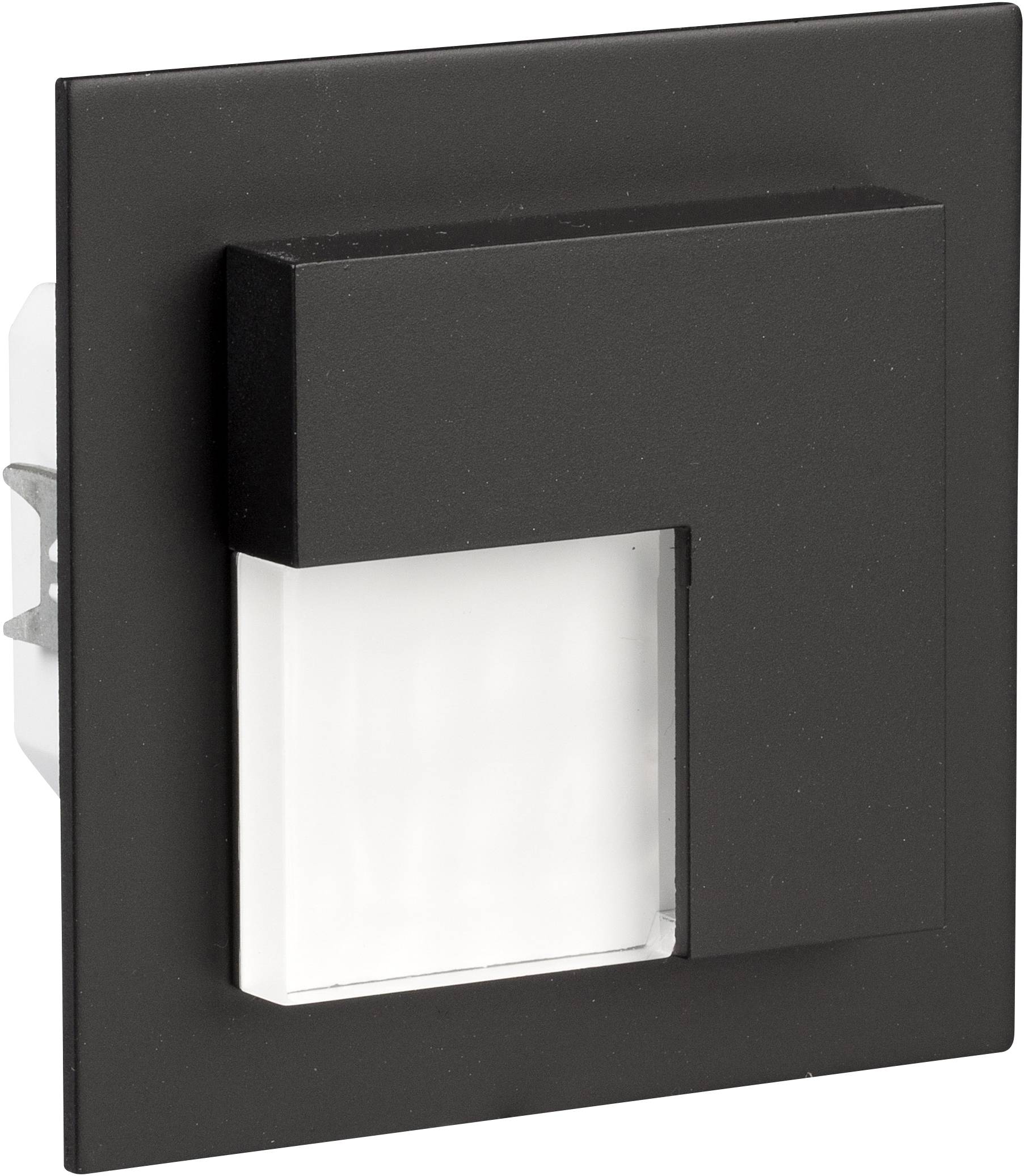 Zamel 07-221-62 Timo LED-Wandeinbauleuchte LED LED fest eingebaut 0.42W Schwarz