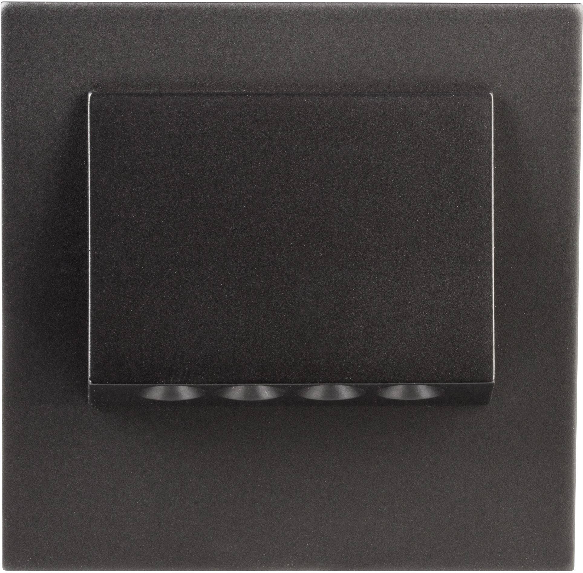 Zamel 11-221-62 Navi LED-Wandeinbauleuchte LED 0.42W Schwarz