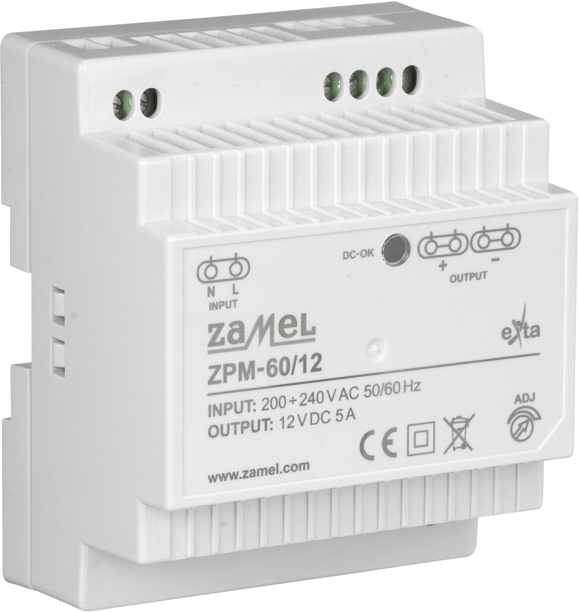 Zamel ZPM-60/12 Schaltnetzgerät 12 V 5 A 60 W 1 x