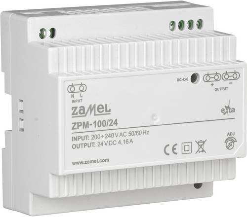 Zamel ZPM-100/24 Schaltnetzgerät 24V 4.16A 100W 1 x