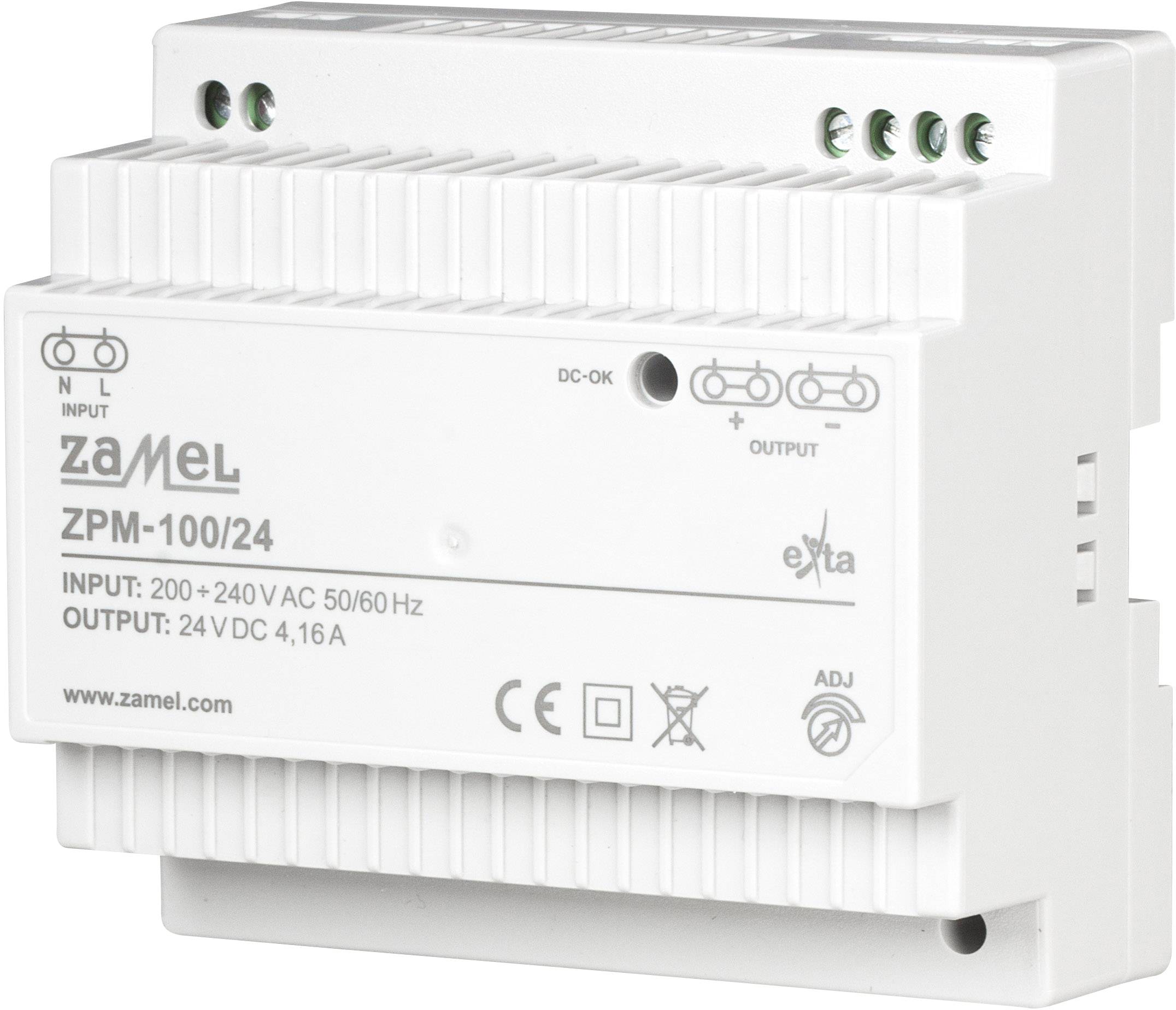 Zamel ZPM-100/24 Schaltnetzgerät 24 V 4.16 A 100 W 1 x