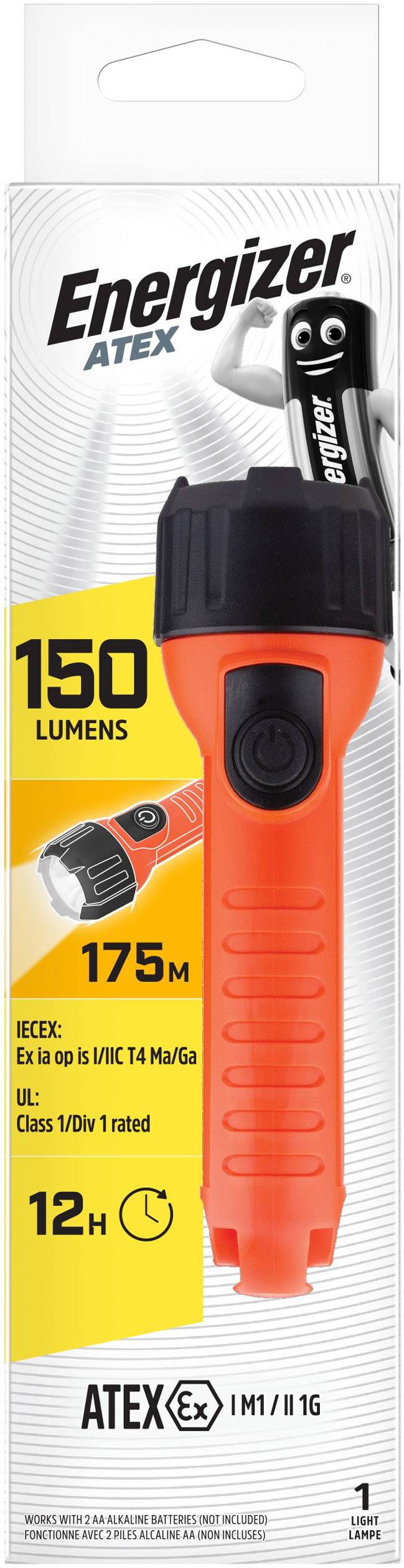 Energizer 2AA ATEX Taschenlampe Ex Zone: 0, 1, 2 150lm 175m