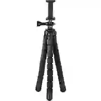 Hama Flex Dreibeinstativ 1/4 Zoll Arbeitshöhe=9 - 26cm Schwarz Für Smartphones und GoPro Hama Flex Dreibeinstativ 1/4 Zoll Arbeitshöhe=9 - 26cm Schwarz Für Smartphones und GoPro