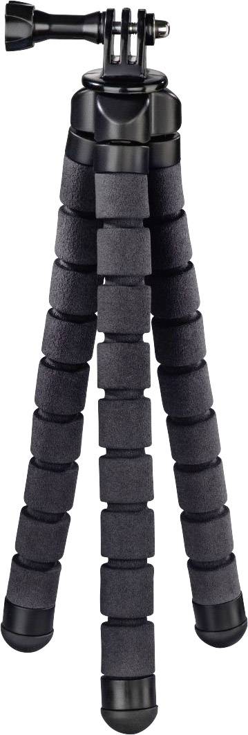 Hama Flex Dreibeinstativ 1/4 Zoll Arbeitshöhe=9 - 26 cm Schwarz Für Smartphones und GoPro
