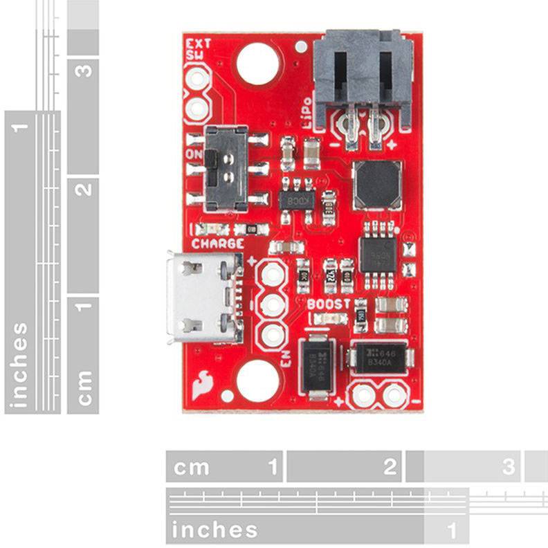 Sparkfun PRT-14411 Lademodul 1 St. Passend für (Entwicklungskits): Arduino