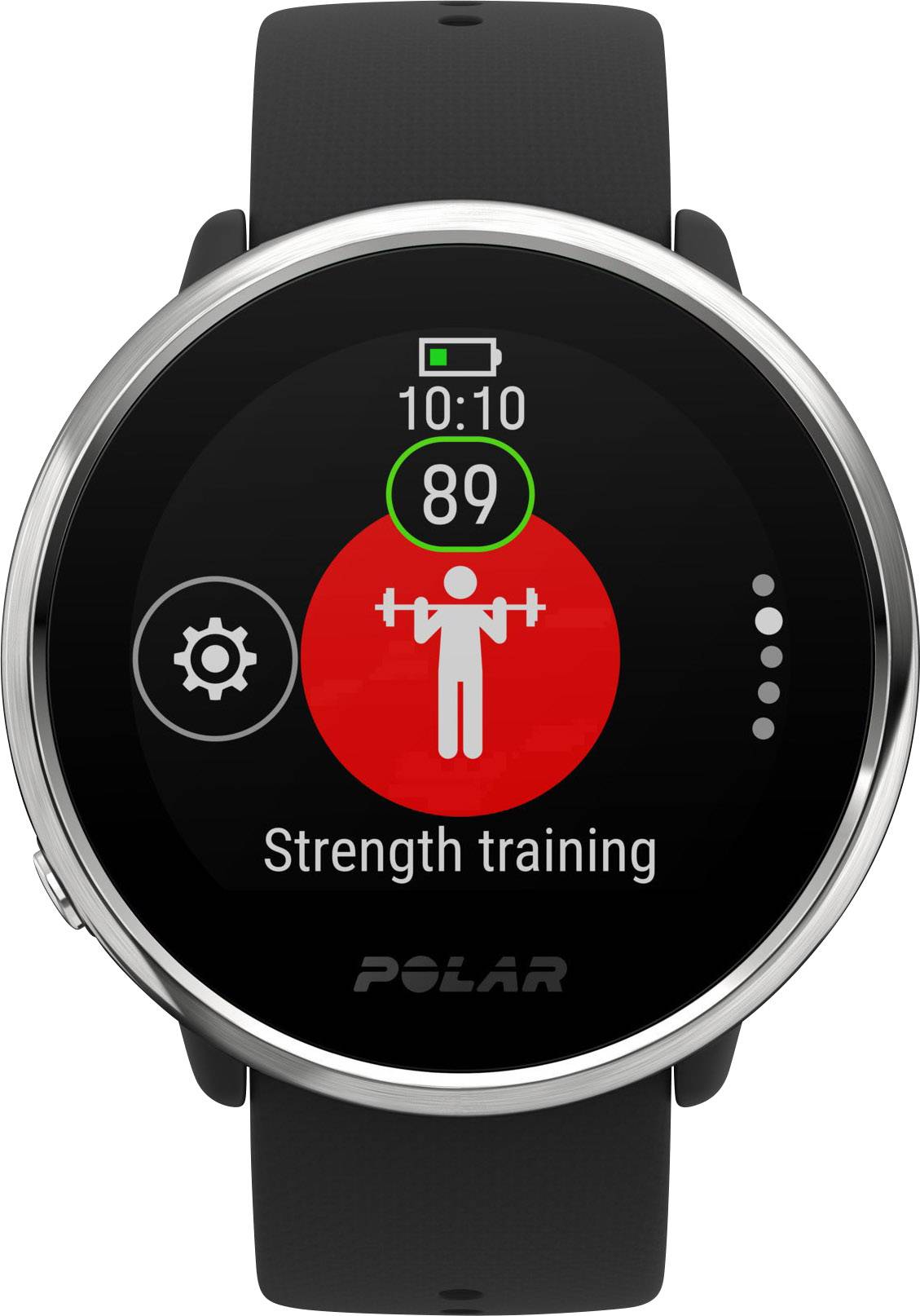 Polar Ignite Pulsuhr mit integriertem Sensor S/M Schwarz