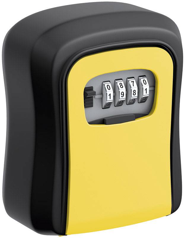 Basi 2101-0000-1116 SSZ 200 Schlüsseltresor Zahlenschloss Schwarz, Gelb
