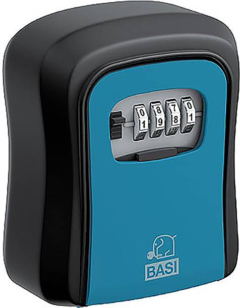 Basi 2101-0000-1113 SSZ 200 Schlüsseltresor Zahlenschloss Schwarz, Blau