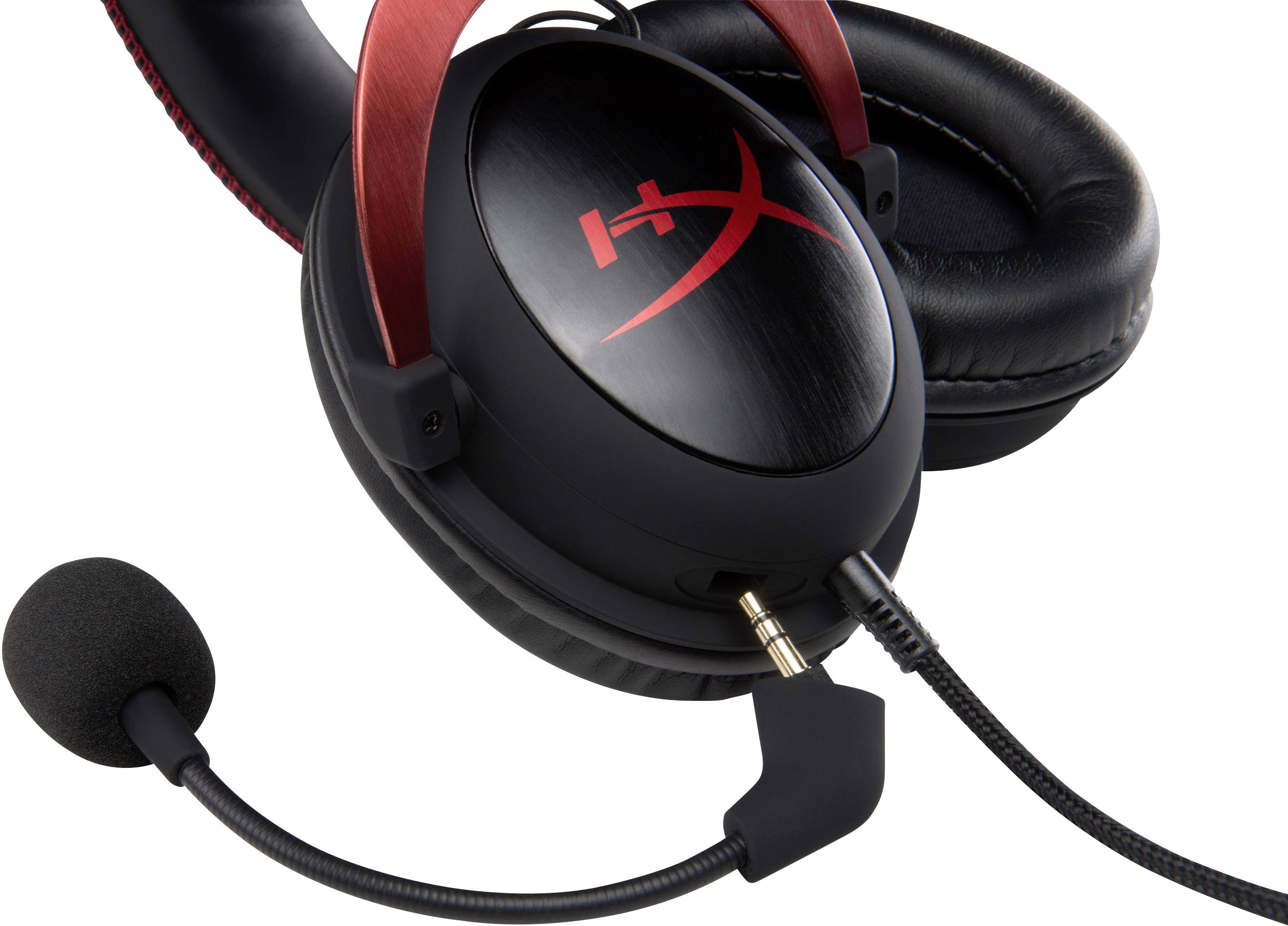 Kingston Cloud II Gaming Headset (generalüberholt) (sehr gut) 3.5mm Klinke, USB schnurgebunden Over Ear Schwarz, Rot