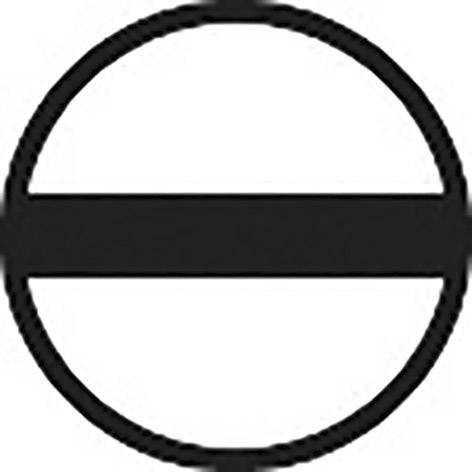 'Zeichen für Durchfahrt verboten' zeigt einen weißen Kreis mit rotem Rand und einem horizontalen roten Balken in der Mitte.