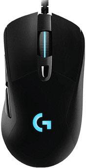 Logitech Gaming G403 HERO EWR2 Gaming-Maus USB Optisch Schwarz 6 Tasten 16000 dpi Beleuchtet, Gewichts-Tuning
