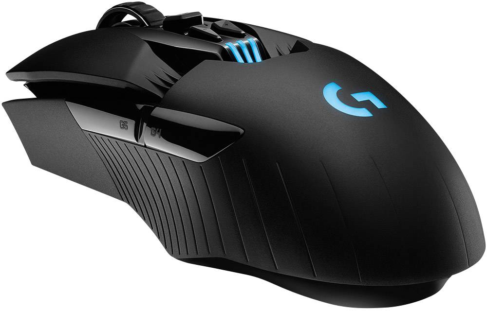 Logitech Gaming G903 LIGHTSPEED EWR2 Gaming-Maus USB Optisch Schwarz 6 Tasten 16000 dpi Beleuchtet, Gewichts-Tuning, Wiederaufladbar, Wireless Char