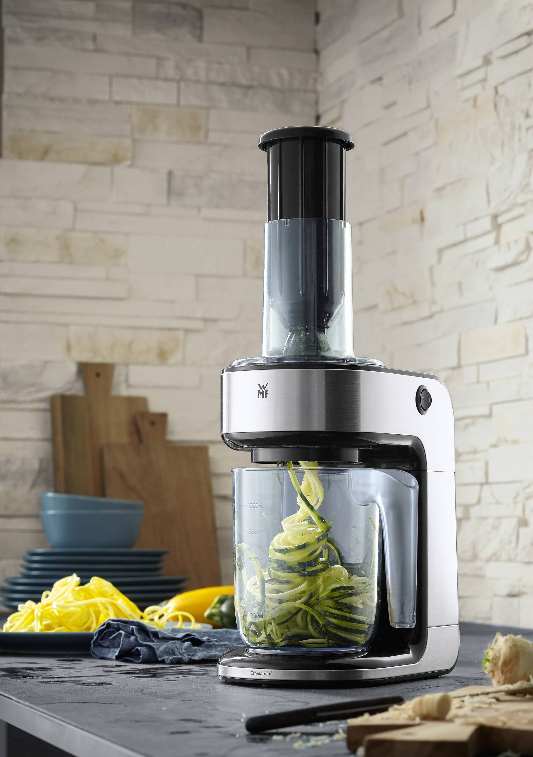 WMF Kult Pro 416570011 Spiralschneider Schwarz, Edelstahl