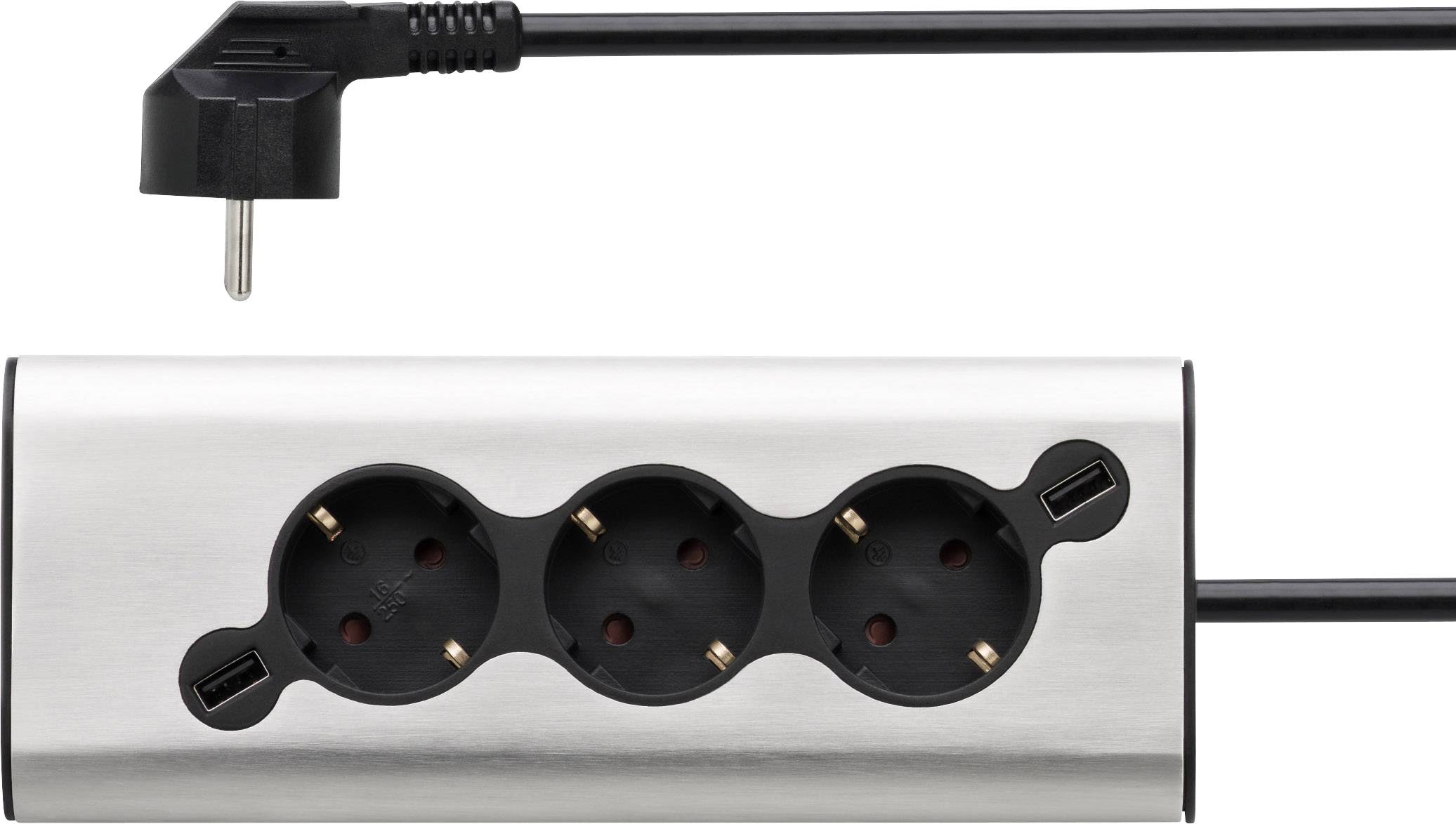 WMF 419040011 Tischsteckdose Edelstahl Schutzkontakt 1 St.