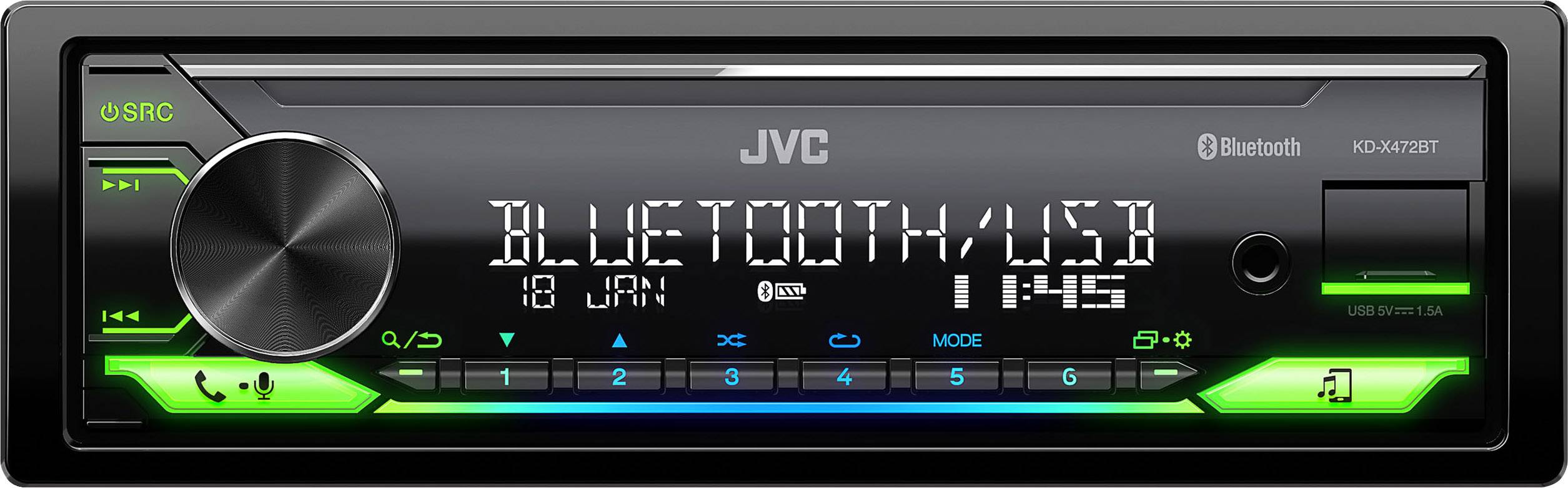 JVC KD-X472DBT Autoradio DAB+ Tuner