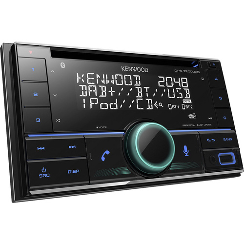 Kenwood DPX-7200DAB Doppel-DIN Autoradio DAB+ Tuner, inkl. DAB-Antenne