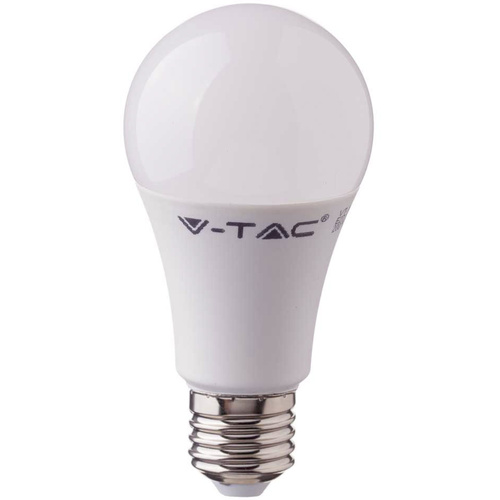 V-TAC 7350 LED CEE 2021 F (A - G) E27 forme de poire 11 W = 75 W blanc chaud (Ø x L) 60 mm x 120 mm non dimmable