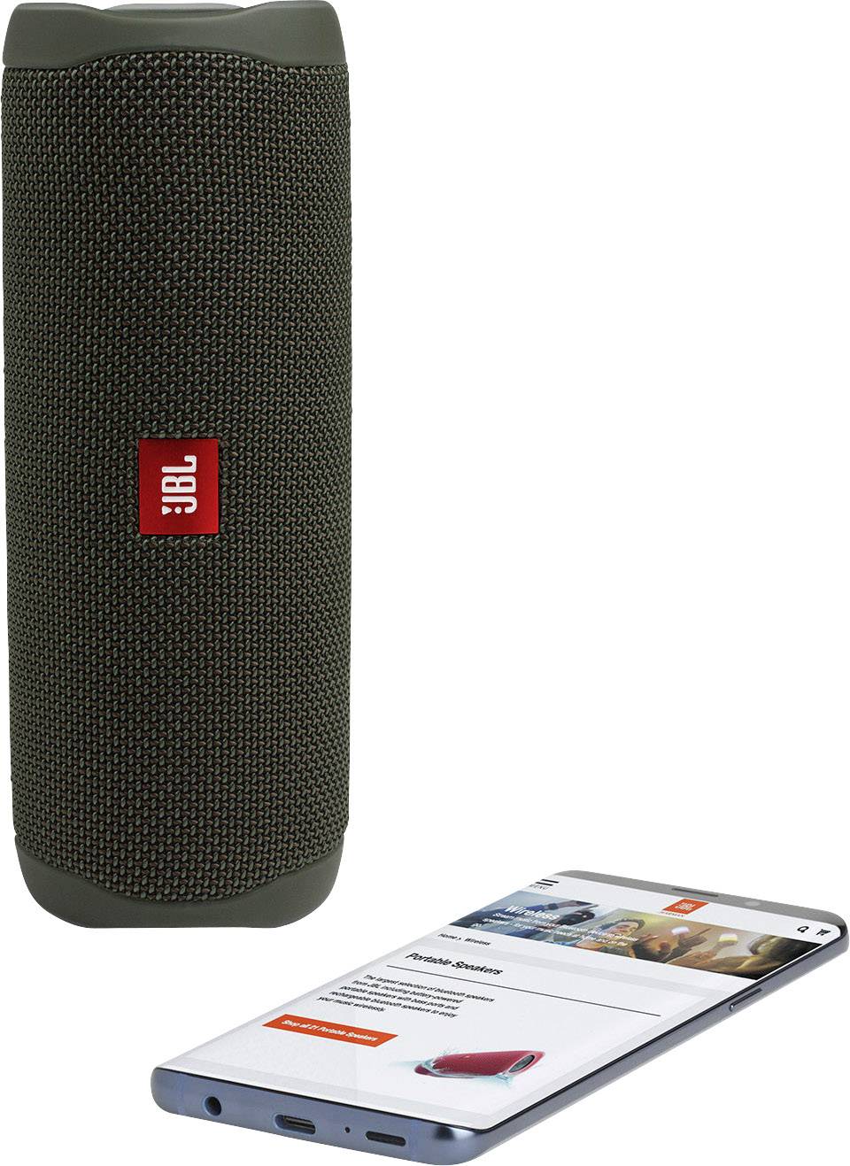 JBL Harman Flip 5 Bluetooth® Lautsprecher Wasserfest Grün
