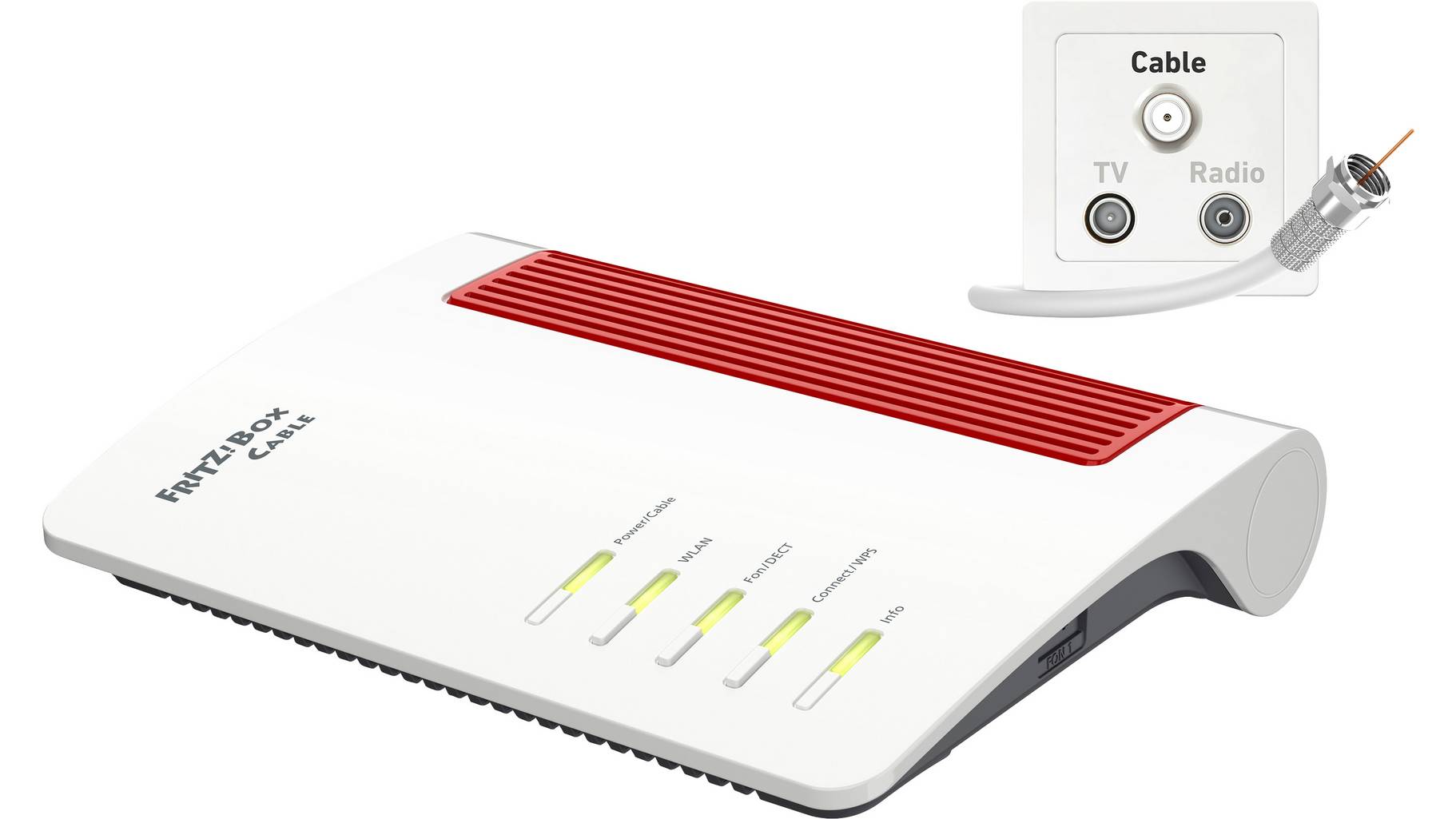 AVM FRITZ!Box 6660 Cable WLAN Router mit Modem Integriertes Modem ...