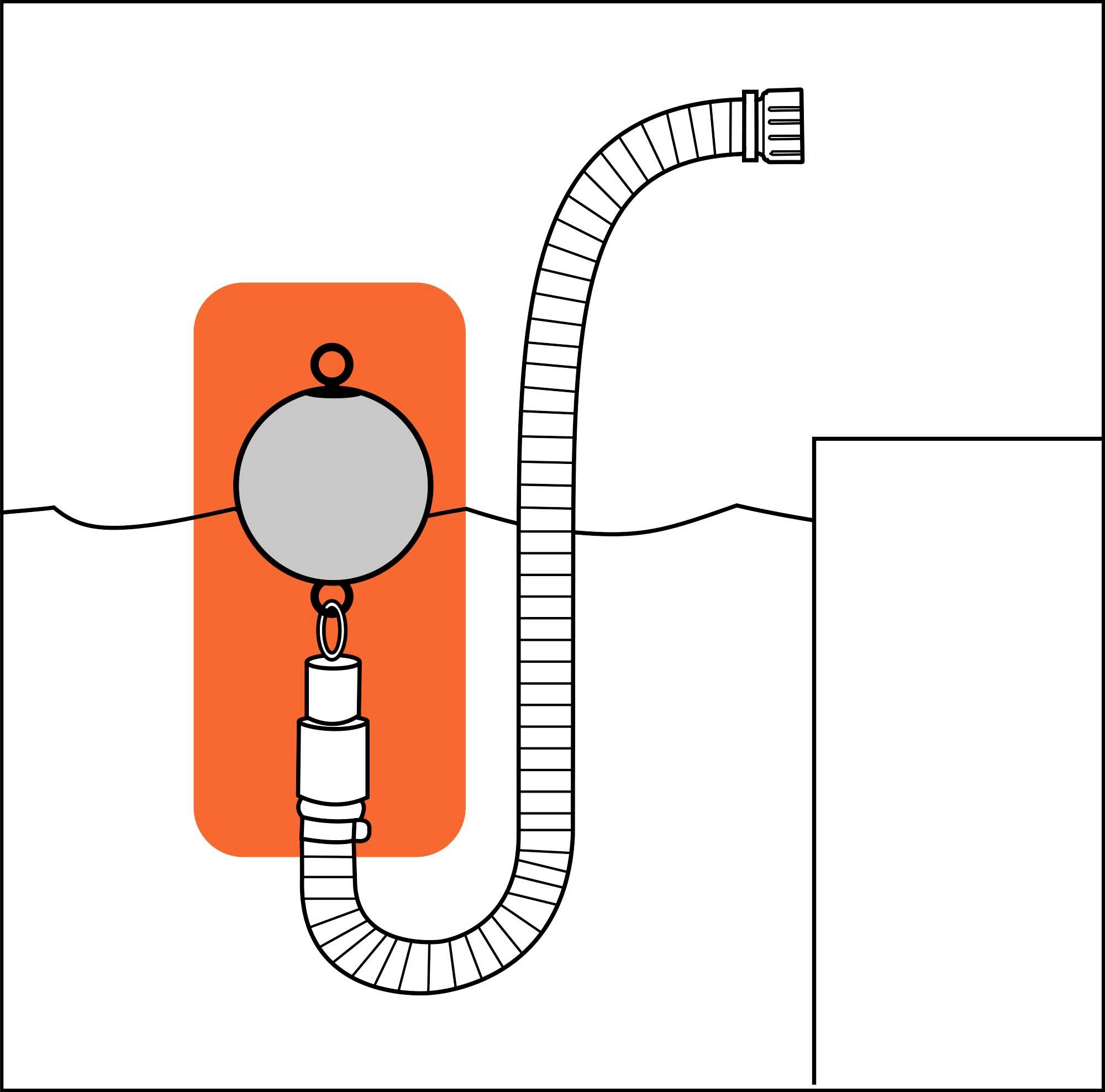 GARDENA 01417-20 Schwimmende Absaugung schwimmende Entnahme 200 mm