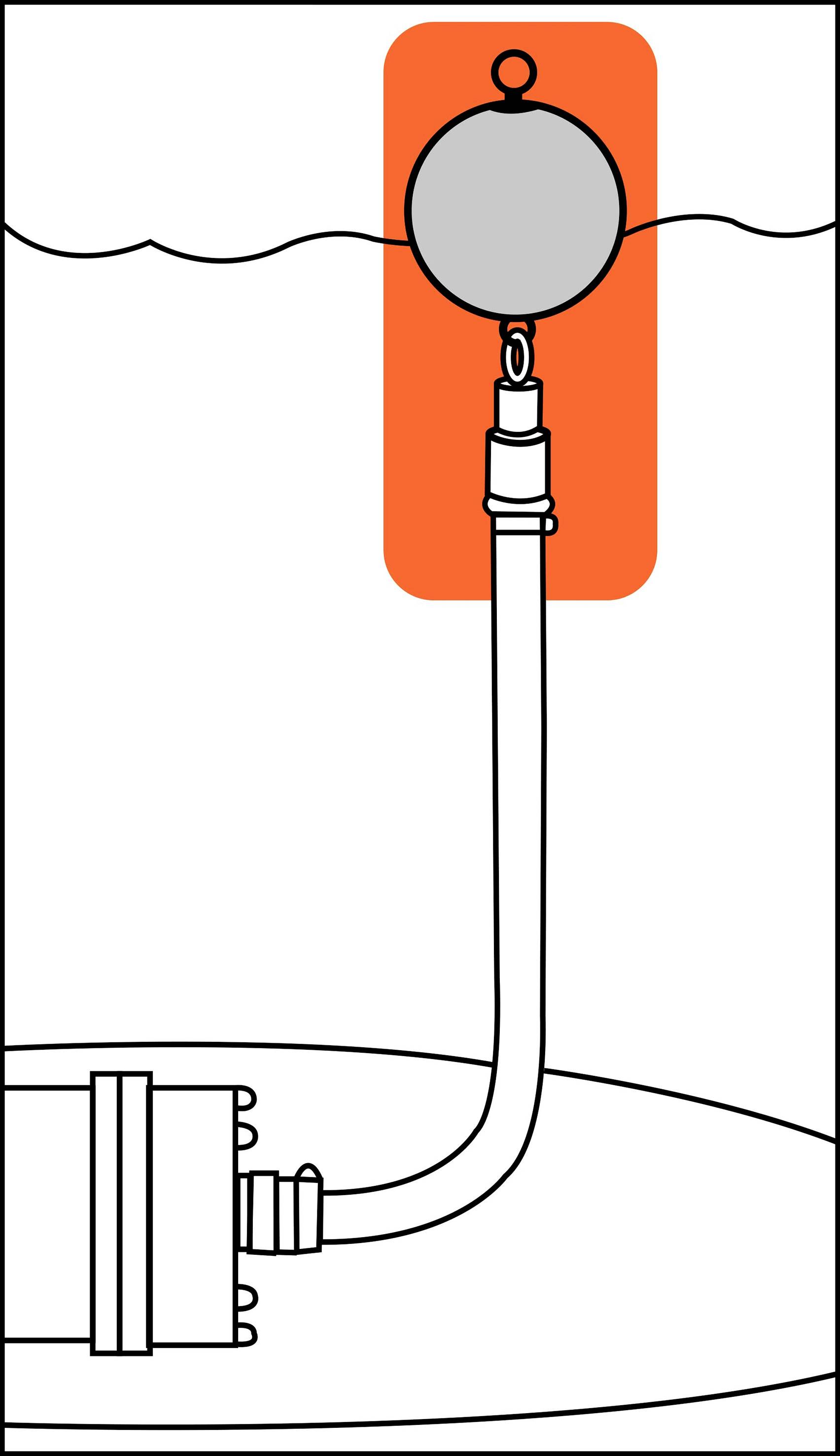 GARDENA 01417-20 Schwimmende Absaugung schwimmende Entnahme 200 mm