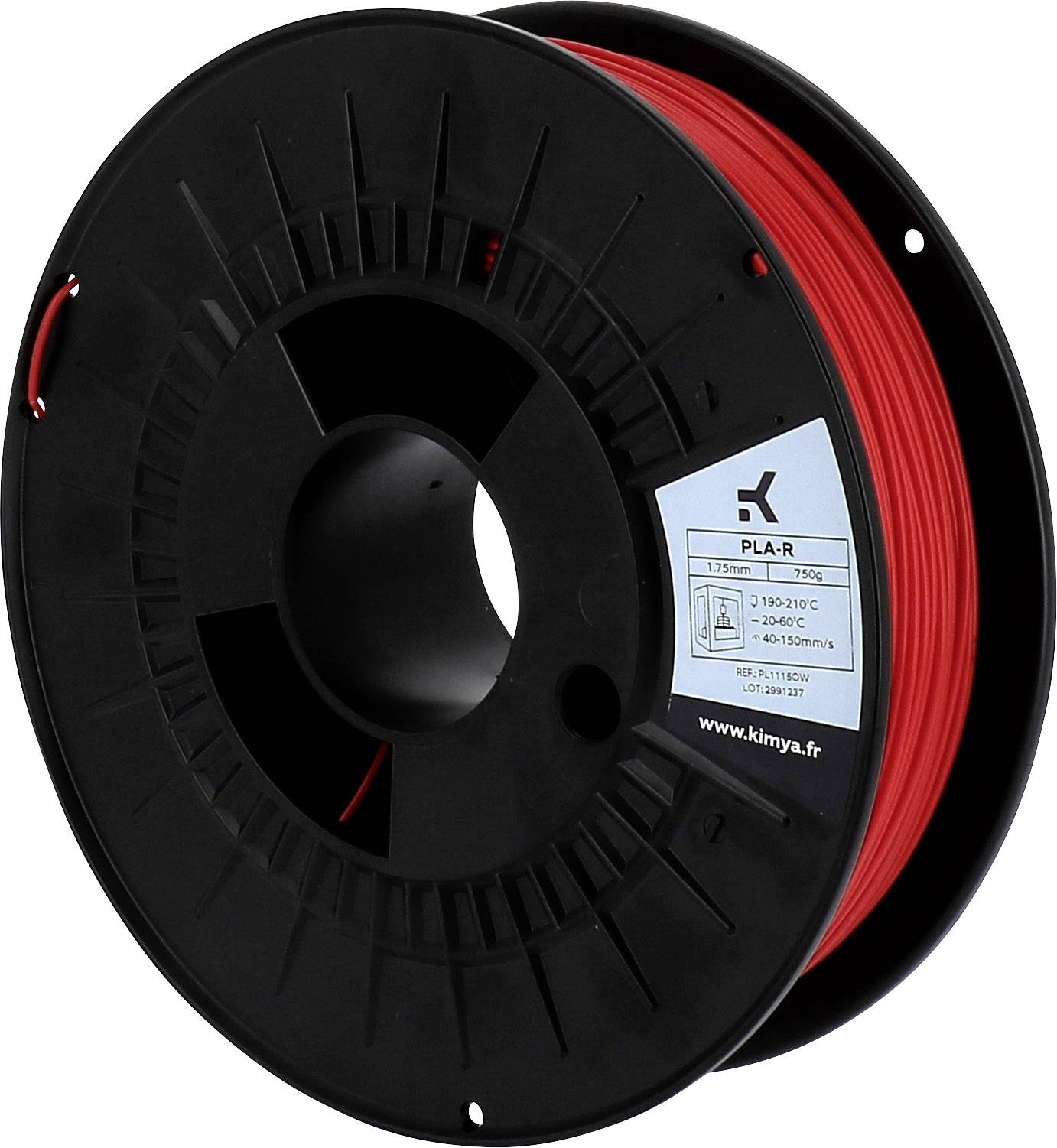 Kimya PL1115OW PLA-R Filament PLA 1.75 mm 750 g Rot 1 St.