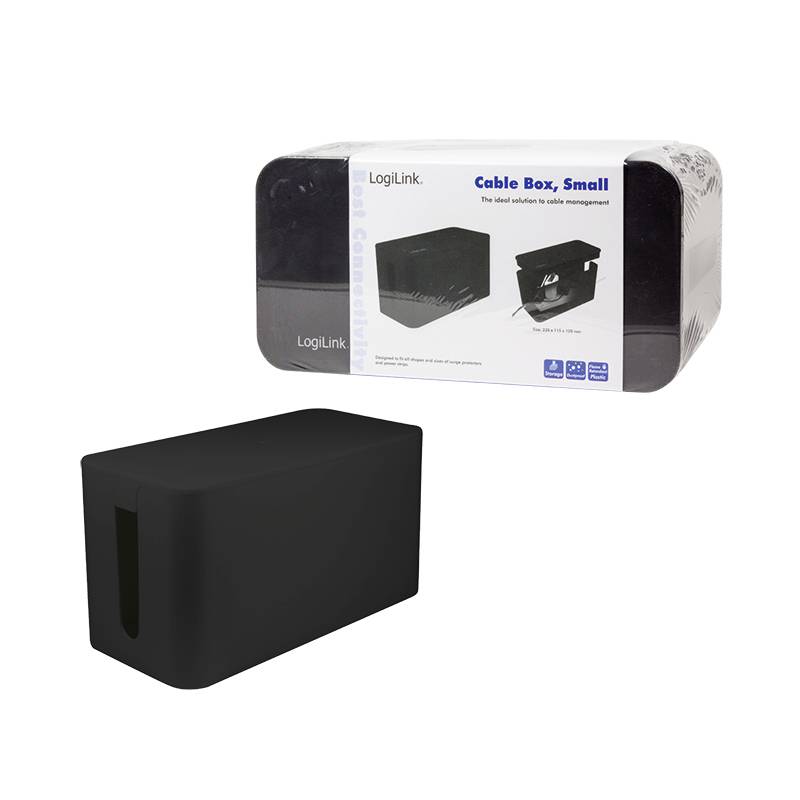 LogiLink KAB0060 Kabel-Gehäuse 115 x 235 x 120 Kunststoff Schwarz 1St.