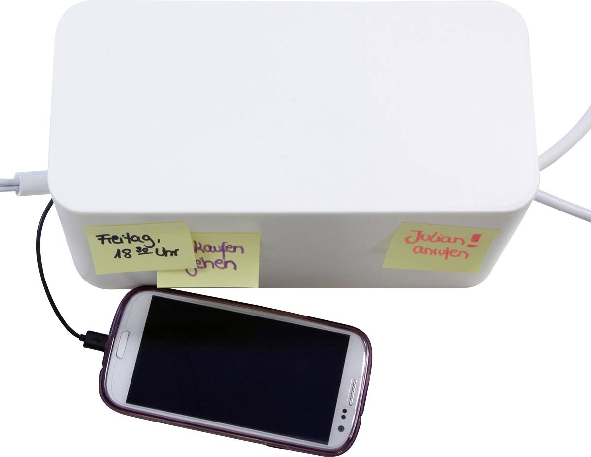 LogiLink KAB0061 Kabel-Gehäuse 115 x 235 x 120 Kunststoff Weiß 1St.