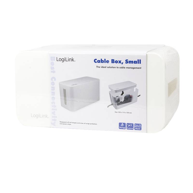 LogiLink KAB0061 Kabel-Gehäuse 115 x 235 x 120 Kunststoff Weiß 1St.