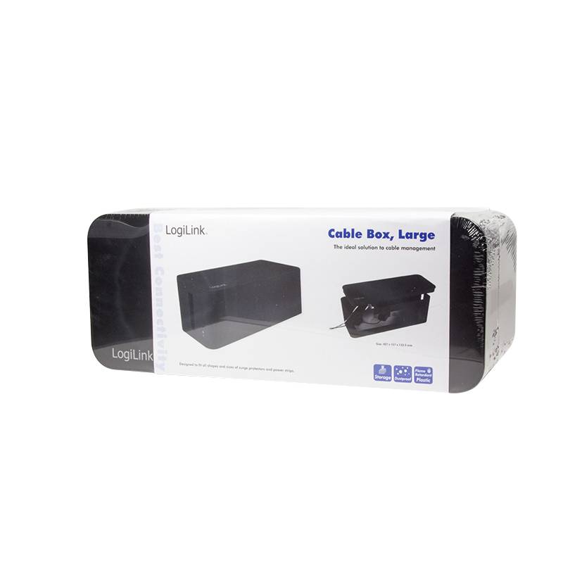 LogiLink KAB0062 Kabel-Gehäuse 133.5 x 407 x 157 Kunststoff Schwarz 1St.