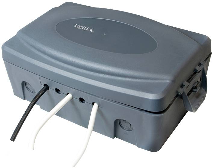 LogiLink LPS223 Kabel-Gehäuse 115 x 320 x 210 Kunststoff Grau 1 St.