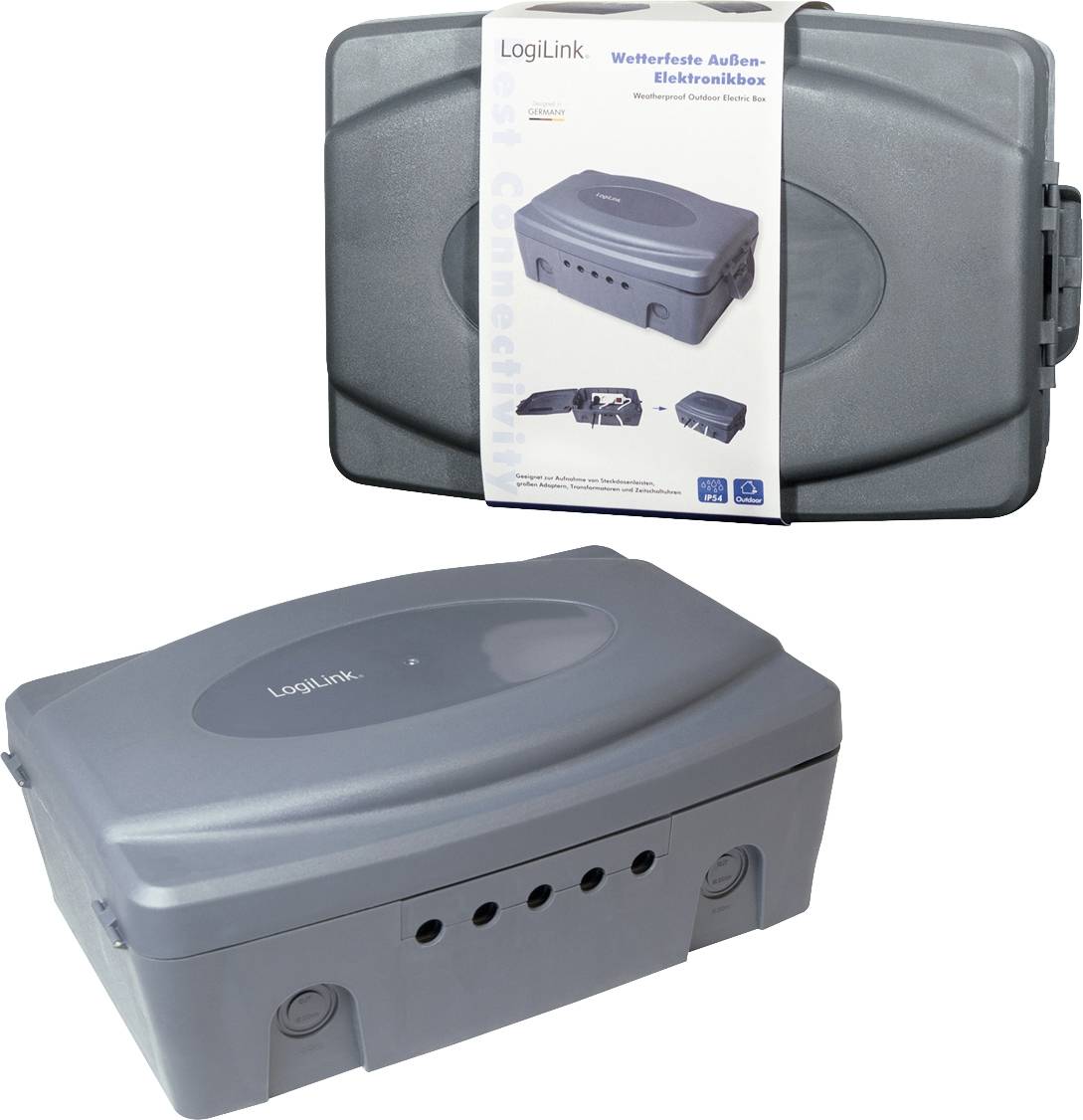 LogiLink LPS223 Kabel-Gehäuse 115 x 320 x 210 Kunststoff Grau 1 St.