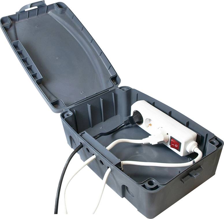 LogiLink LPS223 Kabel-Gehäuse 115 x 320 x 210 Kunststoff Grau 1 St.