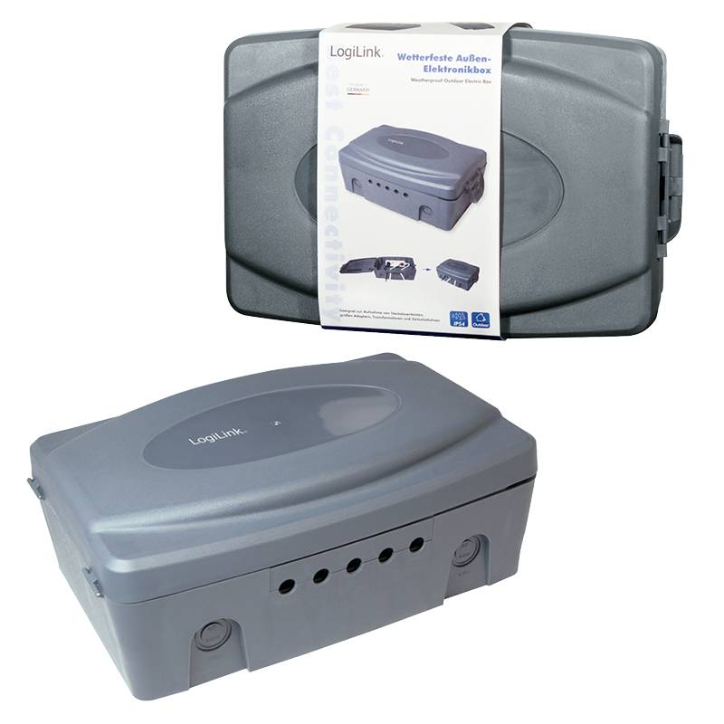 LogiLink LPS223 Kabel-Gehäuse 115 x 320 x 210 Kunststoff Grau 1 St.