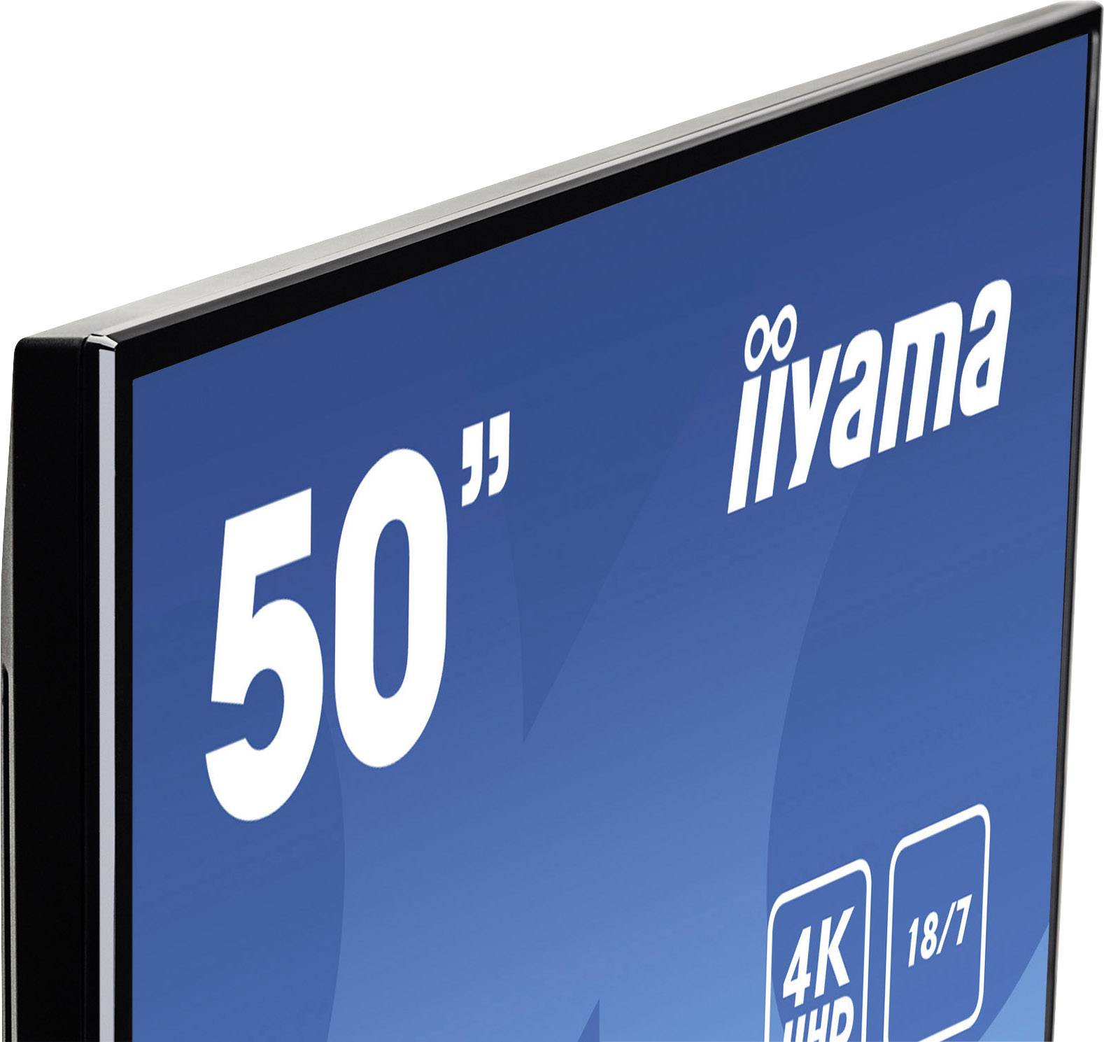 Iiyama Prolite LE5040UHS-B1 Digital Signage Display EEK: G (A - G) 127 cm (50 Zoll) 3840 x 2160 Pixel 18/7 Android™, Lautsprecher integriert, Mediap