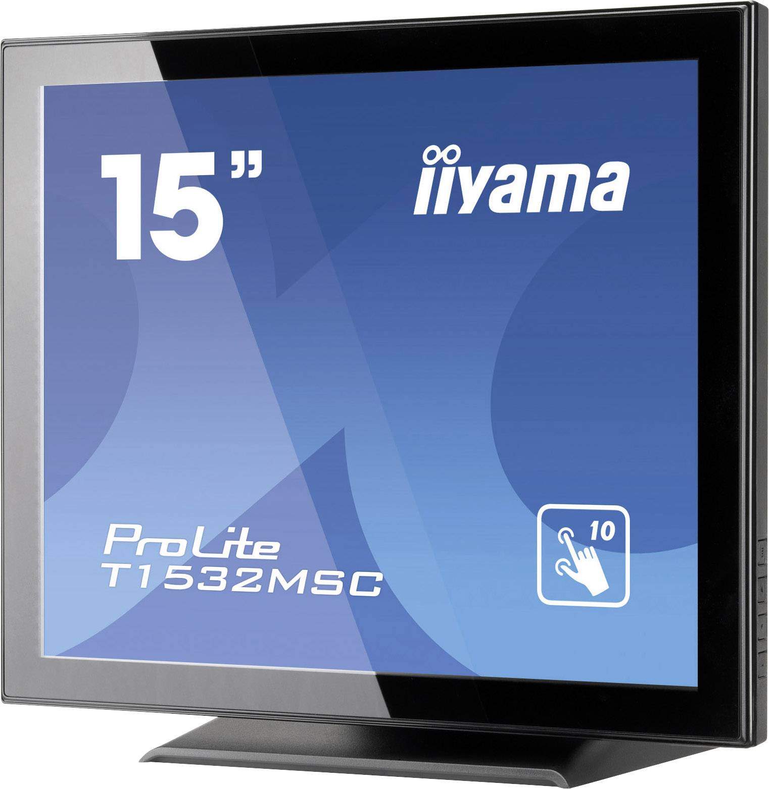 Iiyama Prolite T1532MSC-B5AG LED-Monitor EEK E (A - G) 38.1 cm (15 Zoll) 1024 x 768 Pixel 4:3 8 ms HDMI®, DisplayPort, VGA TN LED