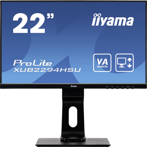 Iiyama Prolite XUB2294HSU-B1 LED-Monitor 54.6cm (21.5 Zoll) EEK E (A - G) 1920 x 1080 Pixel Full HD 4 ms HDMI®, VGA, DisplayPort