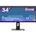 Iiyama Prolite XUB3493WQSU-B1 LED-Monitor 86.4cm (34 Zoll) EEK G (A - G) 3440 x 1440 Pixel UWQHD 4 ms HDMI®, DisplayPort, USB 3.2