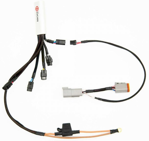 80234 ezCAN Harley Davidson H2-EZK-HD 4 Kanal Zubehörmanager 76mm x 30mm x 16mm mit Micro-USB A