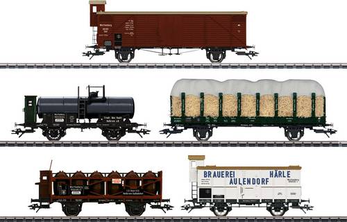Märklin 45175 H0 5er-Set Güterwagen  175 Jahre Eisenbahn in Württemberg
