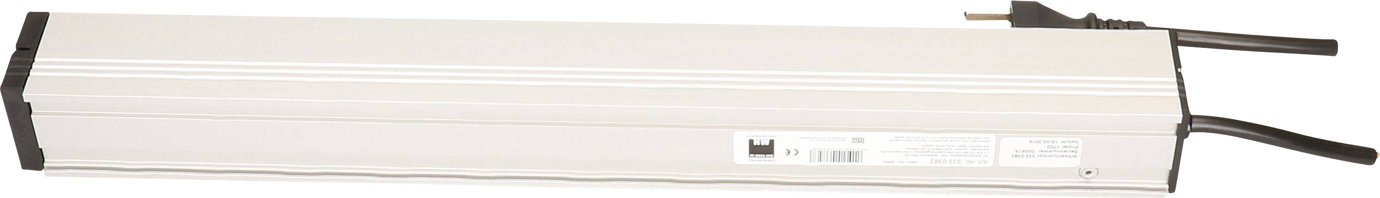 Bachmann 333.0382 Überspannungsschutz-Steckdosenleiste 7fach Schwarz, Silber CH-Stecker 1 St.