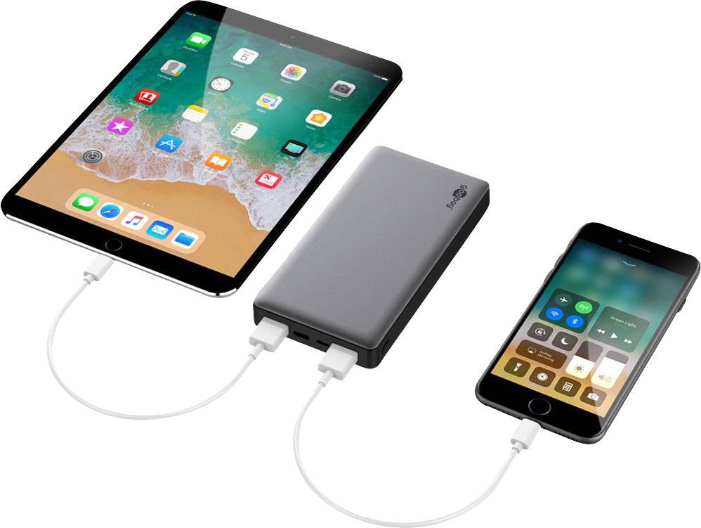 Goobay QC 3.0 Power 20.0 Powerbank (Zusatzakku) LiPo 20000 mAh 59854