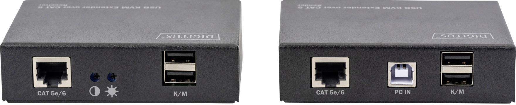 Digitus DS-51201 Netzwerkverlängerung Patchkabel Reichweite (max.): 200m 1 St. ohne PoE-Funktion