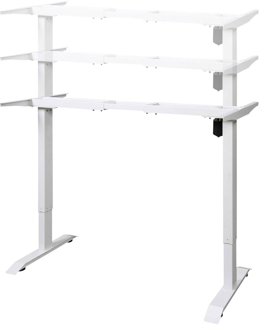 Digitus Sitz-/Steh-Schreibtischgestell elektrisch höhenverstellbar, ergonomisch, höhenverstellbar (B x H x T) 1000 x 700 x 575 mm Weiß DA-90387 DA