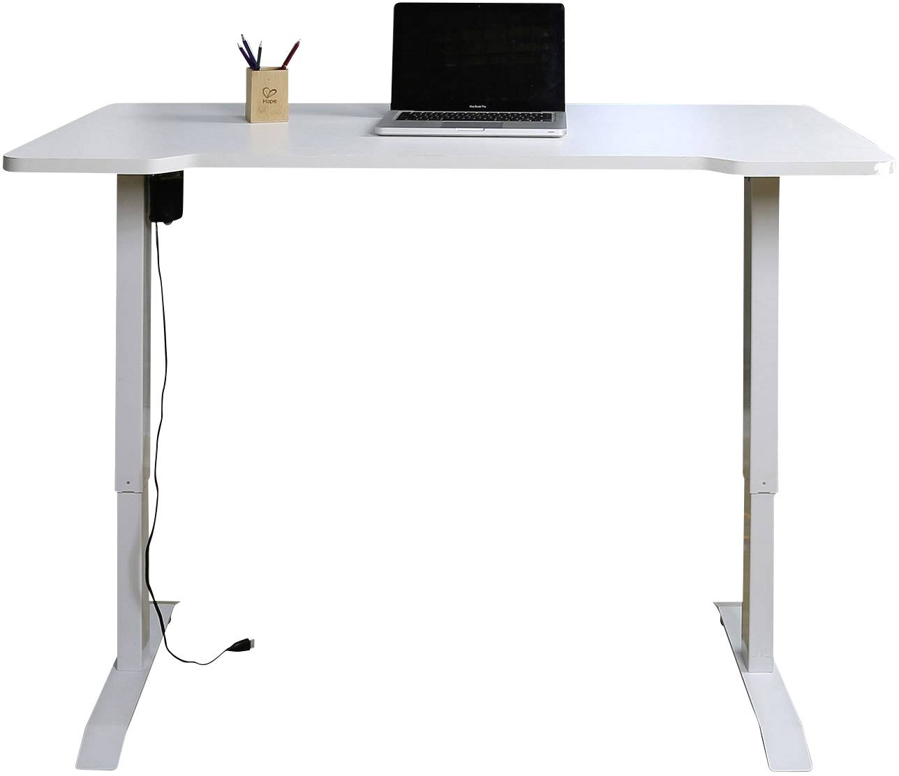 Digitus Sitz-/Steh-Schreibtischgestell elektrisch höhenverstellbar, ergonomisch, höhenverstellbar (B x H x T) 1000 x 700 x 575 mm Weiß DA-90387 DA