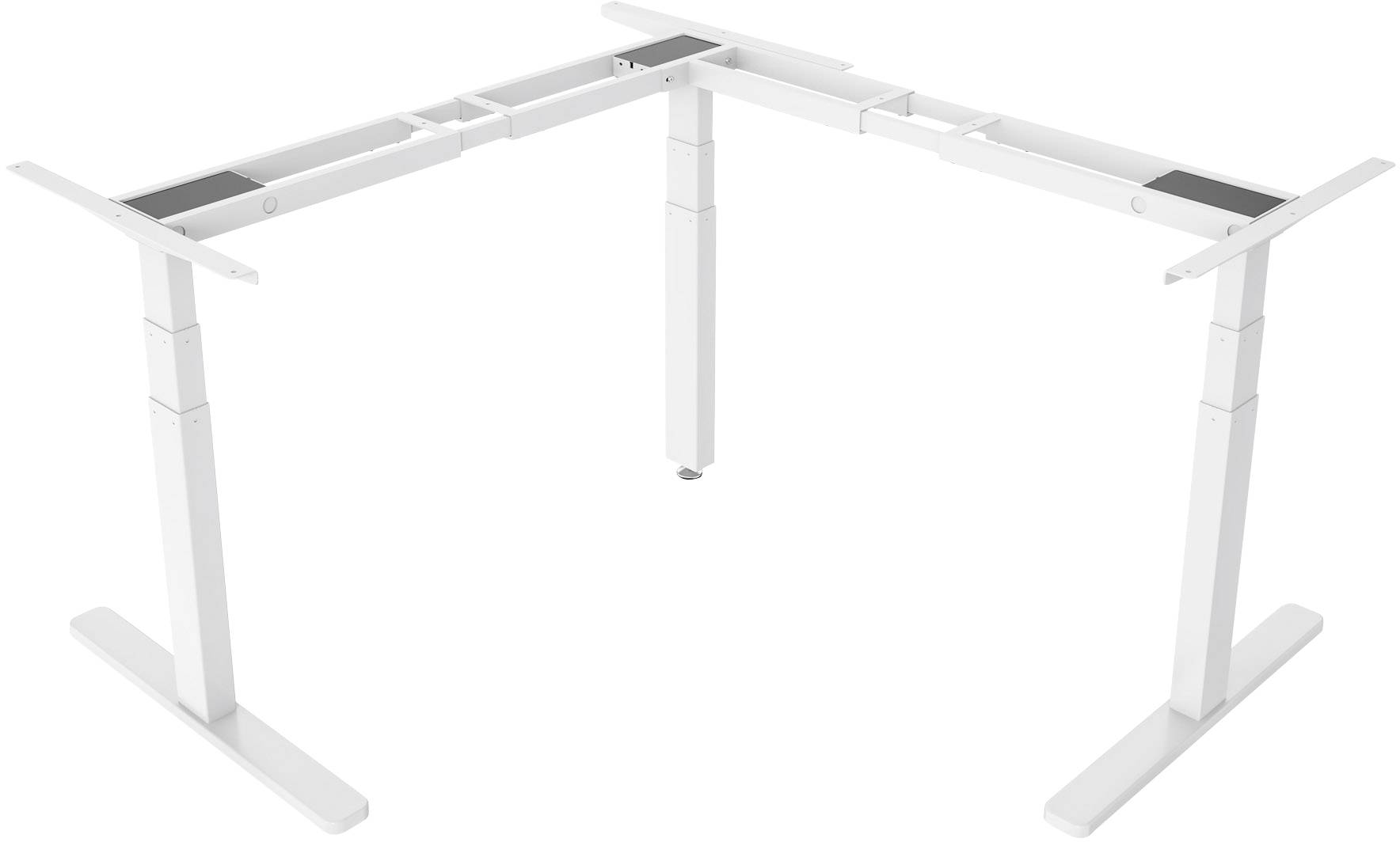 Digitus Sitz-/Steh-Schreibtischgestell elektrisch höhenverstellbar Höhen-Bereich: 600 bis 1250 mm (B x T) 2100 mm x 1900 mm Weiß DA-90386 DA-90386