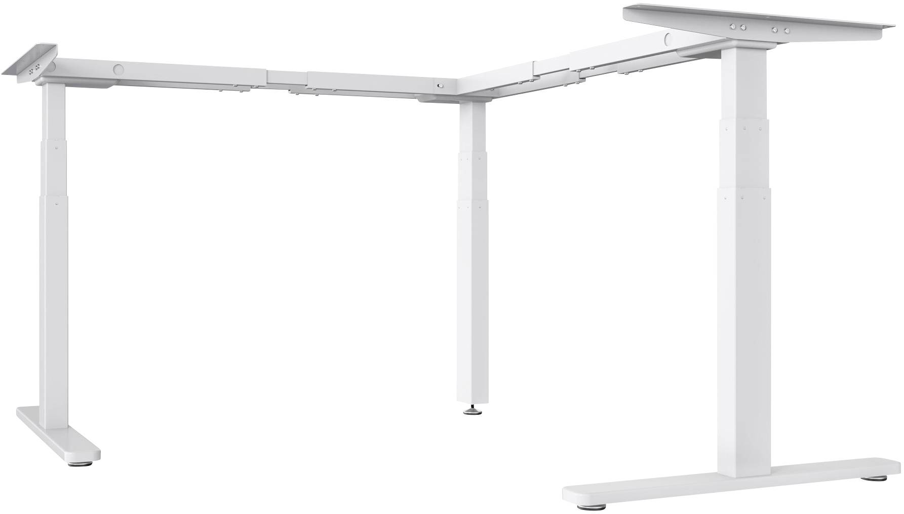 Digitus Sitz-/Steh-Schreibtischgestell elektrisch höhenverstellbar Höhen-Bereich: 600 bis 1250 mm (B x T) 2100 mm x 1900 mm Weiß DA-90386 DA-90386