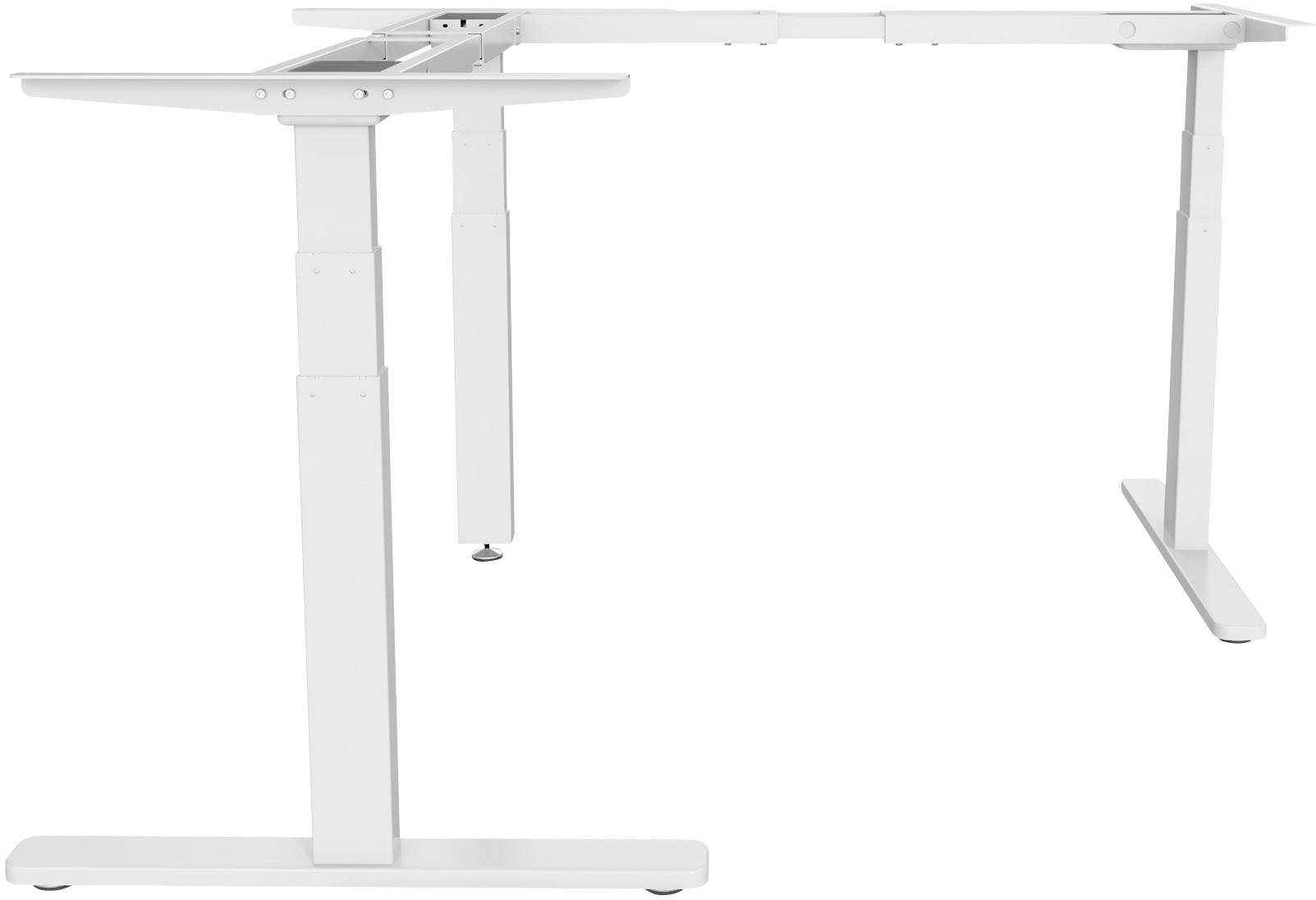 Digitus Sitz-/Steh-Schreibtischgestell elektrisch höhenverstellbar Höhen-Bereich: 600 bis 1250 mm (B x T) 2100 mm x 1900 mm Weiß DA-90386 DA-90386