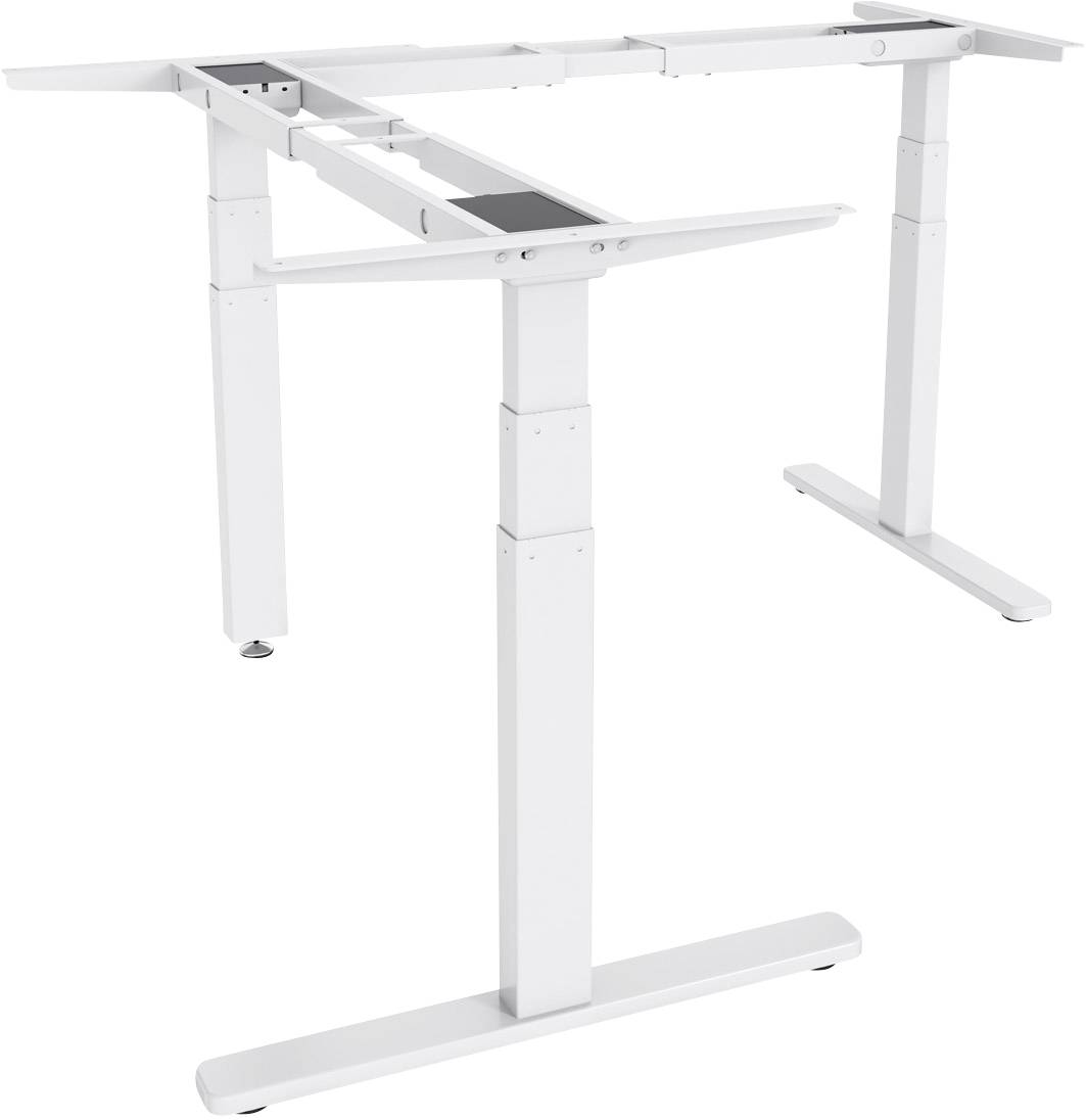 Digitus Sitz-/Steh-Schreibtischgestell elektrisch höhenverstellbar Höhen-Bereich: 600 bis 1250 mm (B x T) 2100 mm x 1900 mm Weiß DA-90386 DA-90386